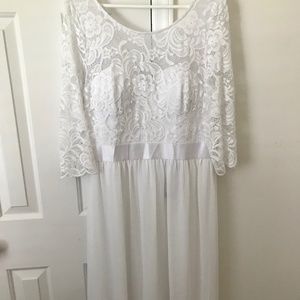 White Wedding Dress Size 14-16